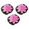Realistic Foam Simulation Water Lilies Flower With Detachable Stem Indoors Outdoor Artificial Water Lilies For Indoors Outdoor Decors