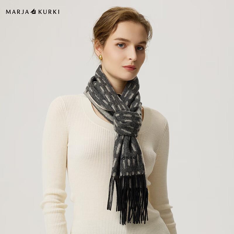 MARJA KURKI Wool-Cashmere Blend Scarf