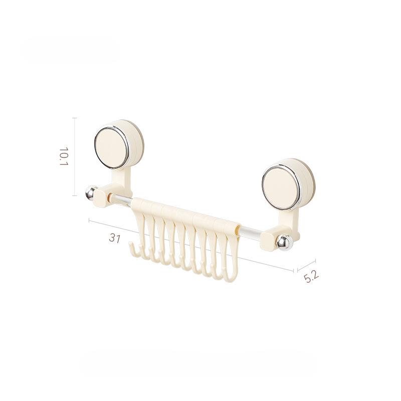 Suction Cup Hook No Need To Drill Holes Kitchen and Bathroom Super Seamlessrotatable Coat Hook Hanger