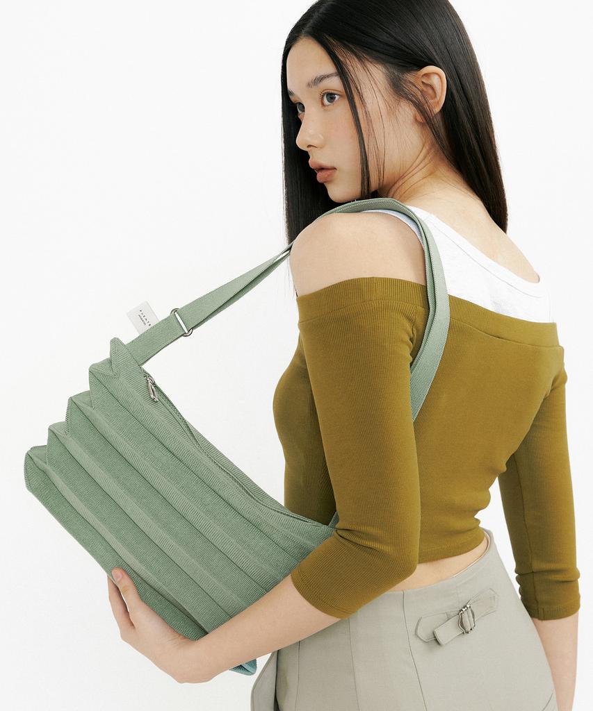 Pleatsmama New Sacoche Bag Sage