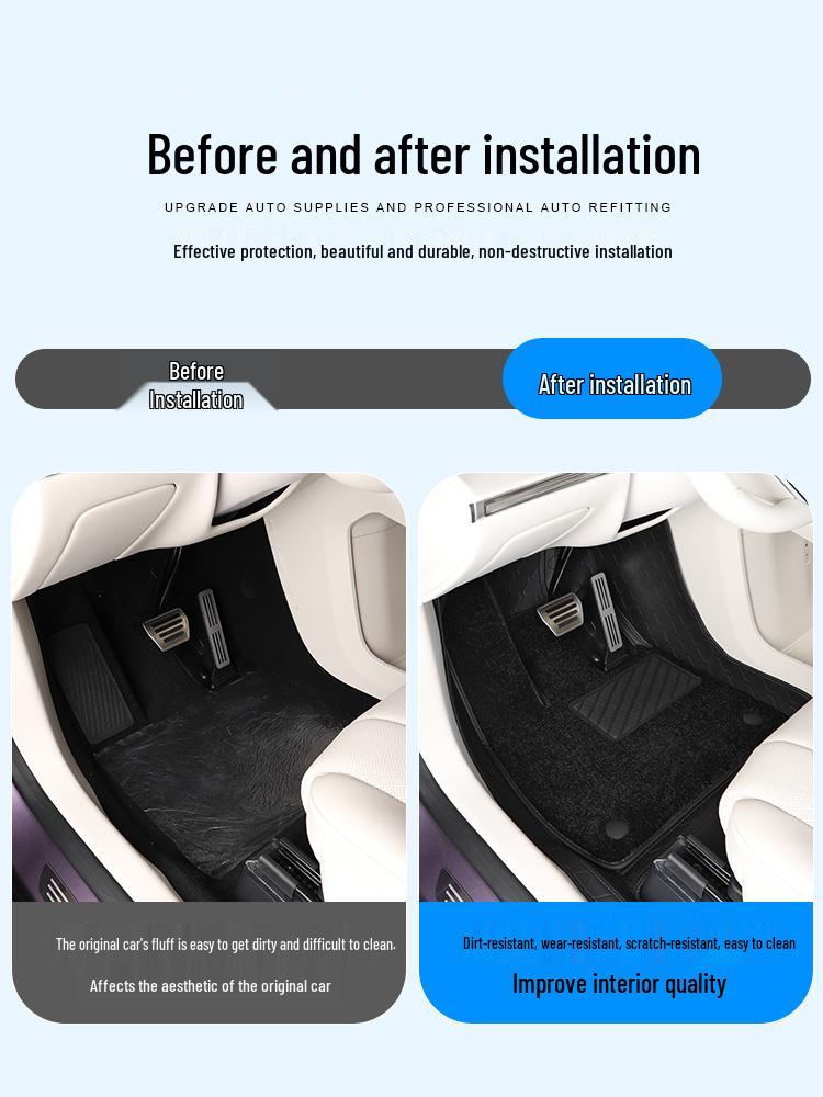 Luxeed R7 Full Coverage Double Layer Carpet Floor Mats