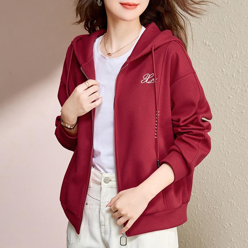 Women's Fall/winter Hooded Short Jacket Casual Top