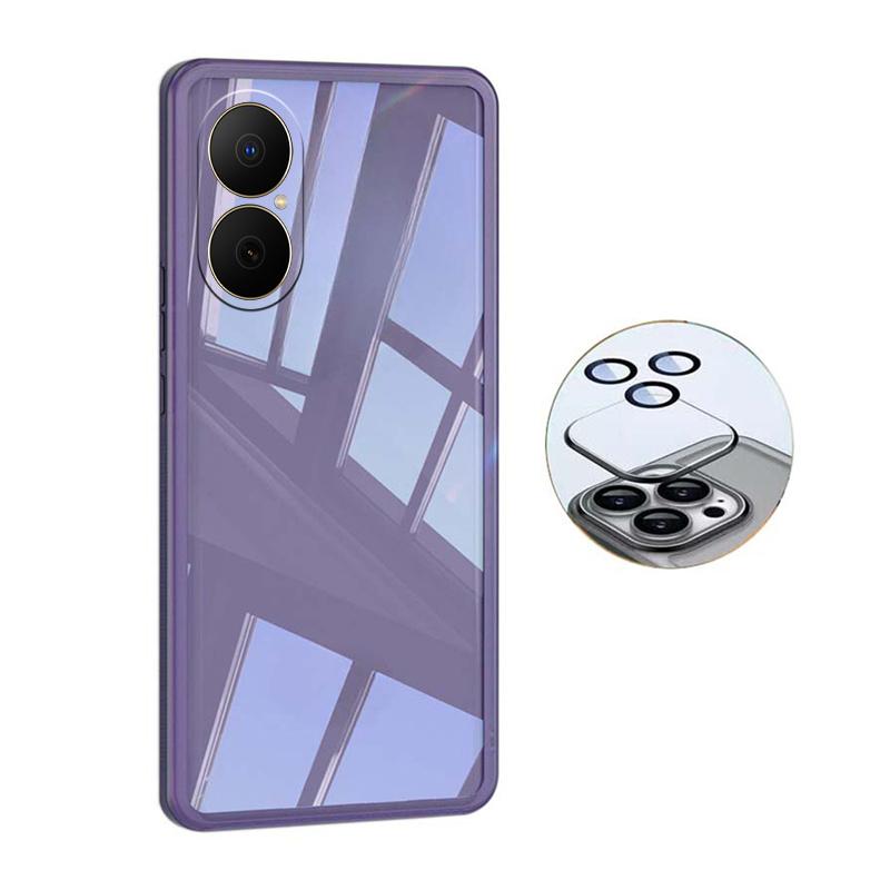 For Huawei Nova Y73 Case Camera Protection Semi Transparent Soft Silicone Shockproof with Lens Protector Films for Huawei Nova Y73 Back Cover