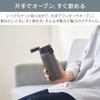 Iris Ohyama Water Bottle One Touch Mug Bottle 350ml Gray Vacuum Insulated Keeps for 6 Keeps Warm Over Cold Below Can Be Opened and Drank with One Hand