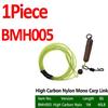 Bimoo 1PC 30LB 35LB 45LB Fluoro Carbon Fused Carp Link High Carbon Carp Main Line Braided Carp Leader Trace with Terminal Swivel