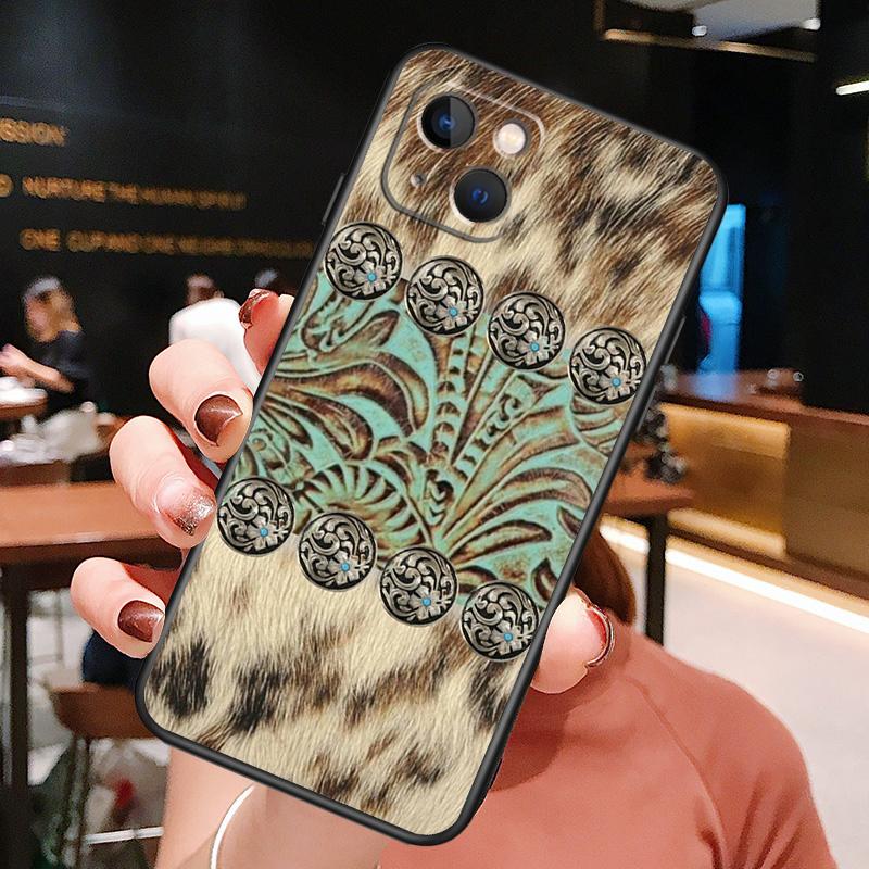 Western Cowgirl Cowboy Phone Case For iPhone 16 Pro Max 15 14 13 11 12 Pro Max Plus 12 13 Mini XR 16e Funda Cover