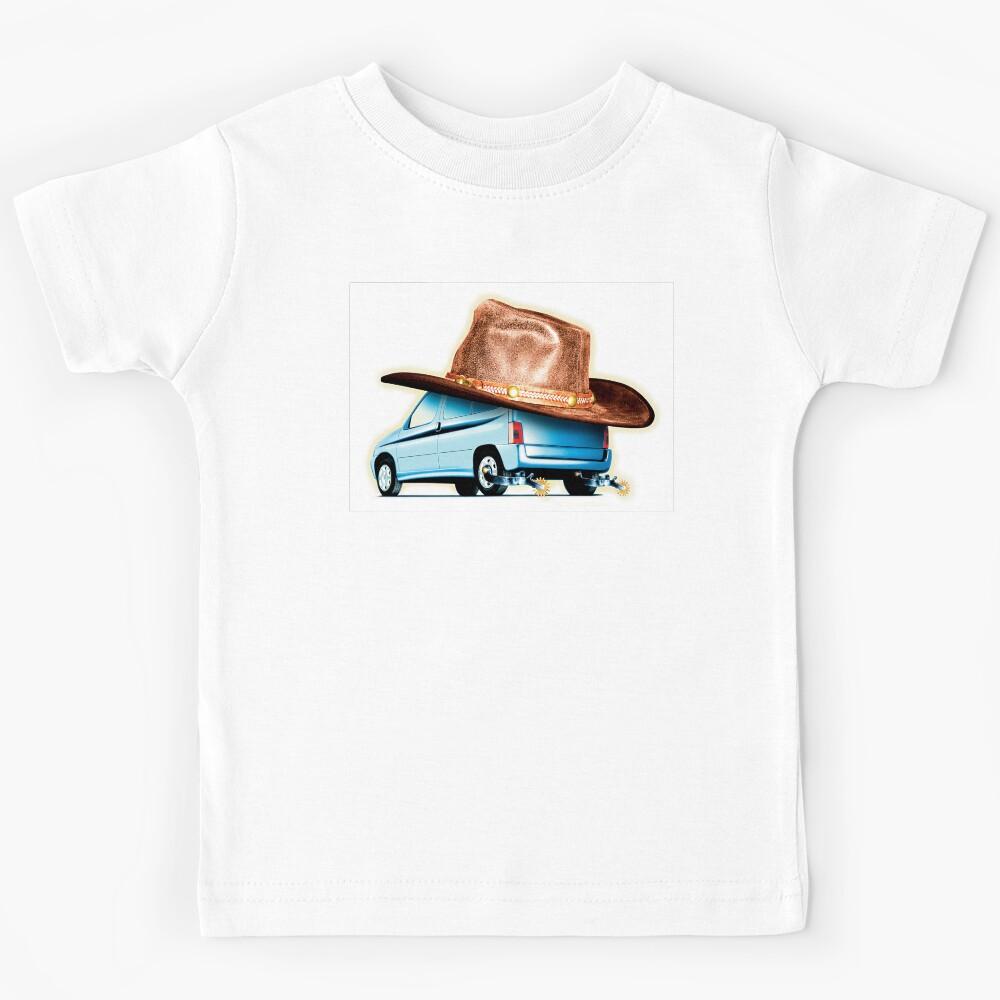Cowboy car Kids T-Shirt 100