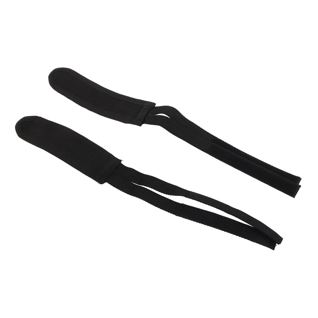 1 Pair Fixed Gear Road Bike Bicycle Cycling Adhesive Pedal Toe Clip Strap Belt Black