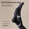 Non-Slip Silicone Yoga & Pilates Socks for Adults - Mid-Calf Length, Ideal for Indoor Sports, Dance, and Fitness Activities