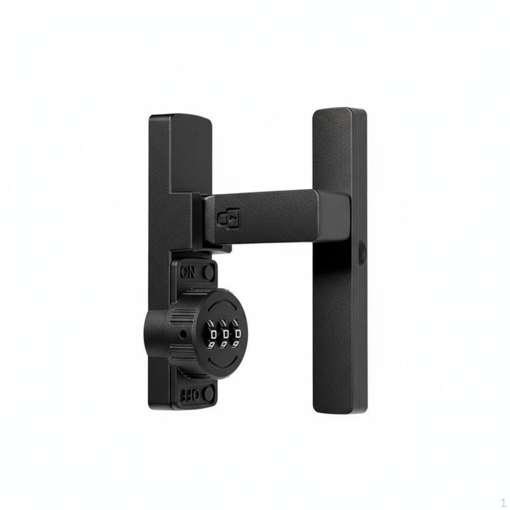 Drill Combination Latch Easy Installation Keyless Hasp Lock Zinc Alloy Construction 90 Degree