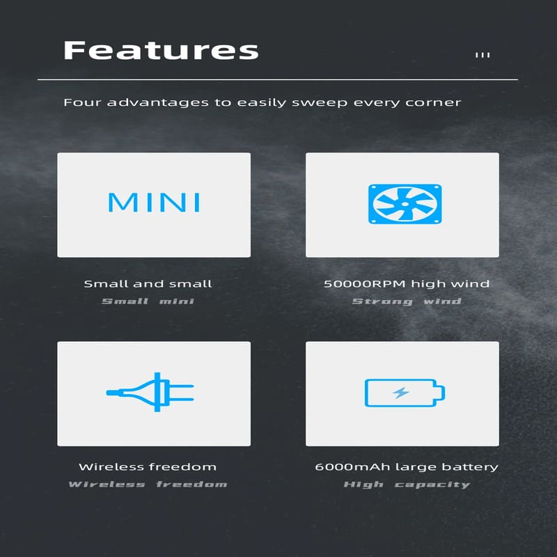 Smart New Home and Car Dual-use Multi-scene Wireless Vacuum Gun High-power Swimming Ring Air Pump Car Multi-function Mini Dust Blower Strong Cleaning