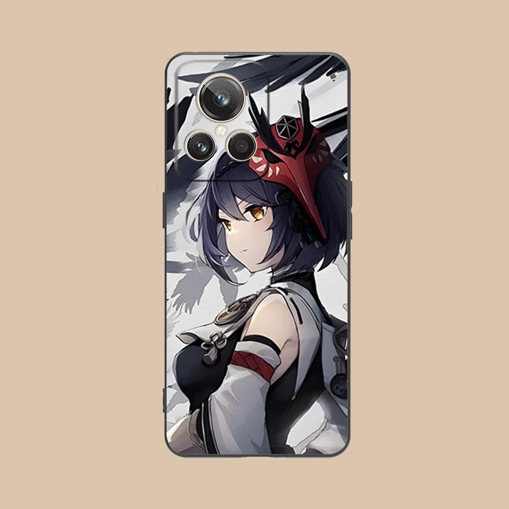Game GI Kujou Sara Mobile Phone Case for Realme GT 8 Neo Pro C75 73 71 C67 65 C55 53 C35 31 C20 15 Colorful Printing Cover Cover