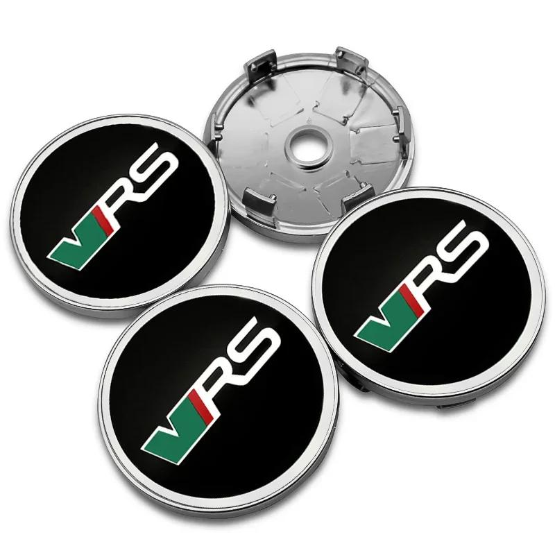 2025 Fierbinte 4 buc 56mm+60mm Capac Centru Jantă Roată Mașină Capac Jantă Embleme Autocolante Pentru Skoda Rapid Octavia A5 RS Kodiaq Fabia A7 2022 Ac