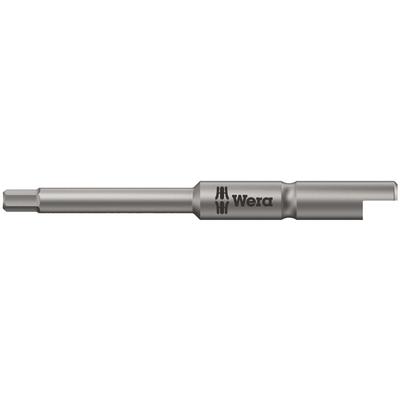 WERA Precision Hex Screwdriver 4mm Cutting 44mm Overall 135268 Bit, Shank, Half-Moon, 1.5mm Edge, Length,