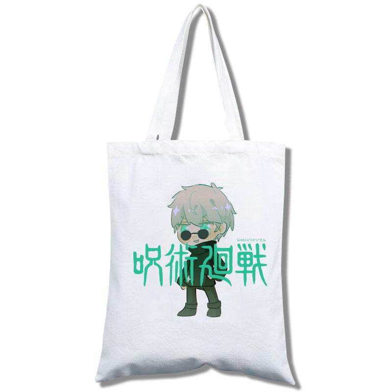 Jujutsu Kaisen Tote Bag Fashion Shopping Bag Portable Women'S Shoulder Bag