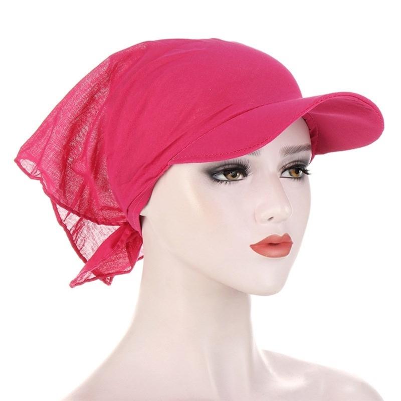 Headscarf Breathable Baseball Hat Women Adult Sports Hat Outdoor Activity