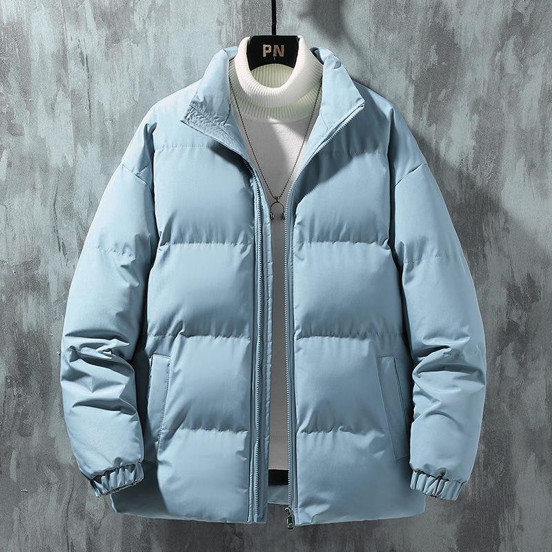 Men Thickened Warm Winter Casual Cotton Padded Stand Collar Jacket