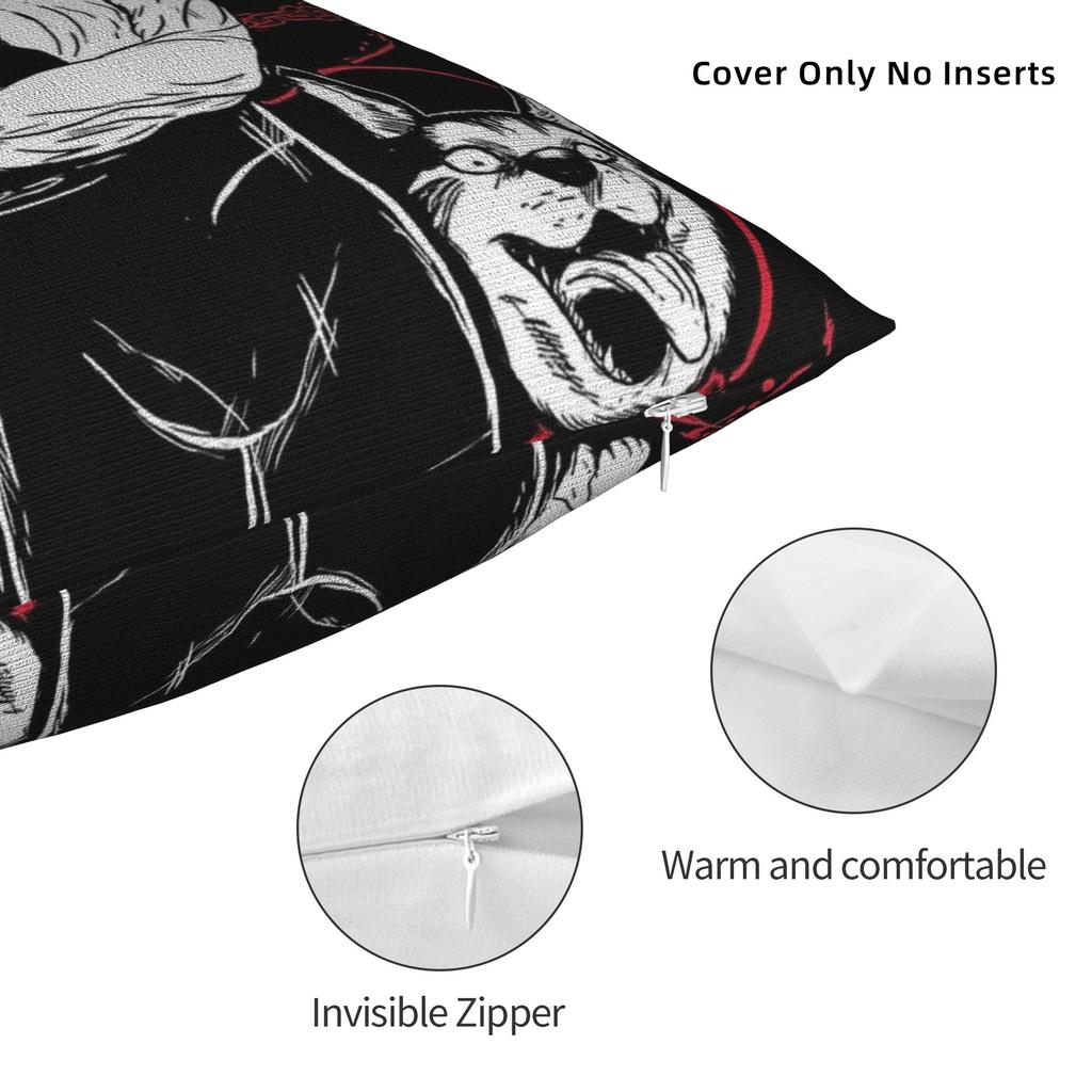 Chainsaw Man Crazy Controller Pillow Case Cute Funny Pillow Cover Soft Pillowcases For Living Room Sofa