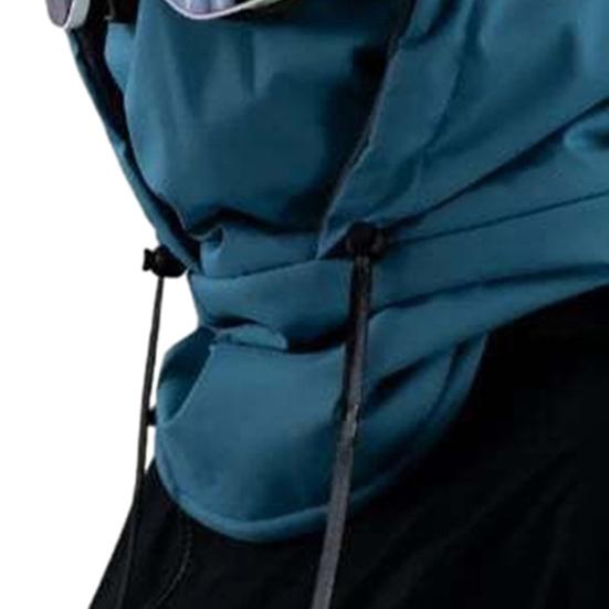 Yousheng Skiing Hat Waterproof 3-in-1 Thickened Fleece Lining Outdoor Riding Headgear Adjustable Drawstring Snowproof Thermal Hood