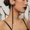 New Long Tassel Butterfly Pendant Earrings for Valentine'S Day, Exaggerated Stud Earrings for Weddings, Proms, And Parties In a European