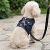 Oxford Cloth Pet Harness Anti-knot Escape Proof Harness Easy Wear Denim Harness Outdoor Walking