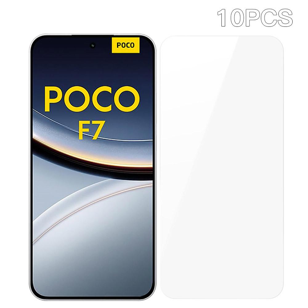 

10 шт. Защитная пленка для экрана Xiaomi Poco F7 5G 0,26 мм 2.5D из высокоалюминиевого кремниевого стекла A