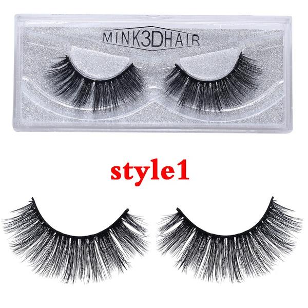 8/20 párov 15-20 mm prírodné 3D umelé mihalnice Makeup Kit Mink Lashes Predlžovanie norkových mihalníc