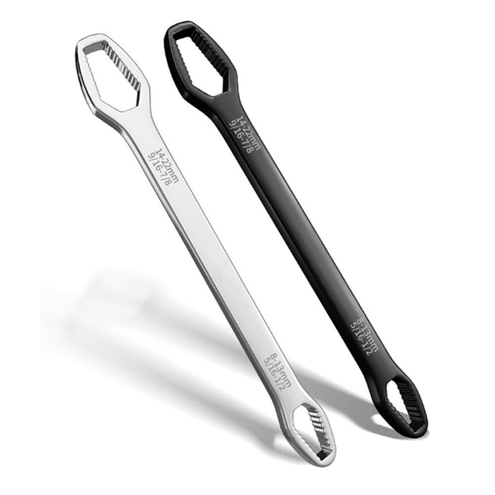 Universal Plum Blossom Wrench Double-headed Self-tightening Adjustable Wrench 8-22mm  Bicycle Repair Tool