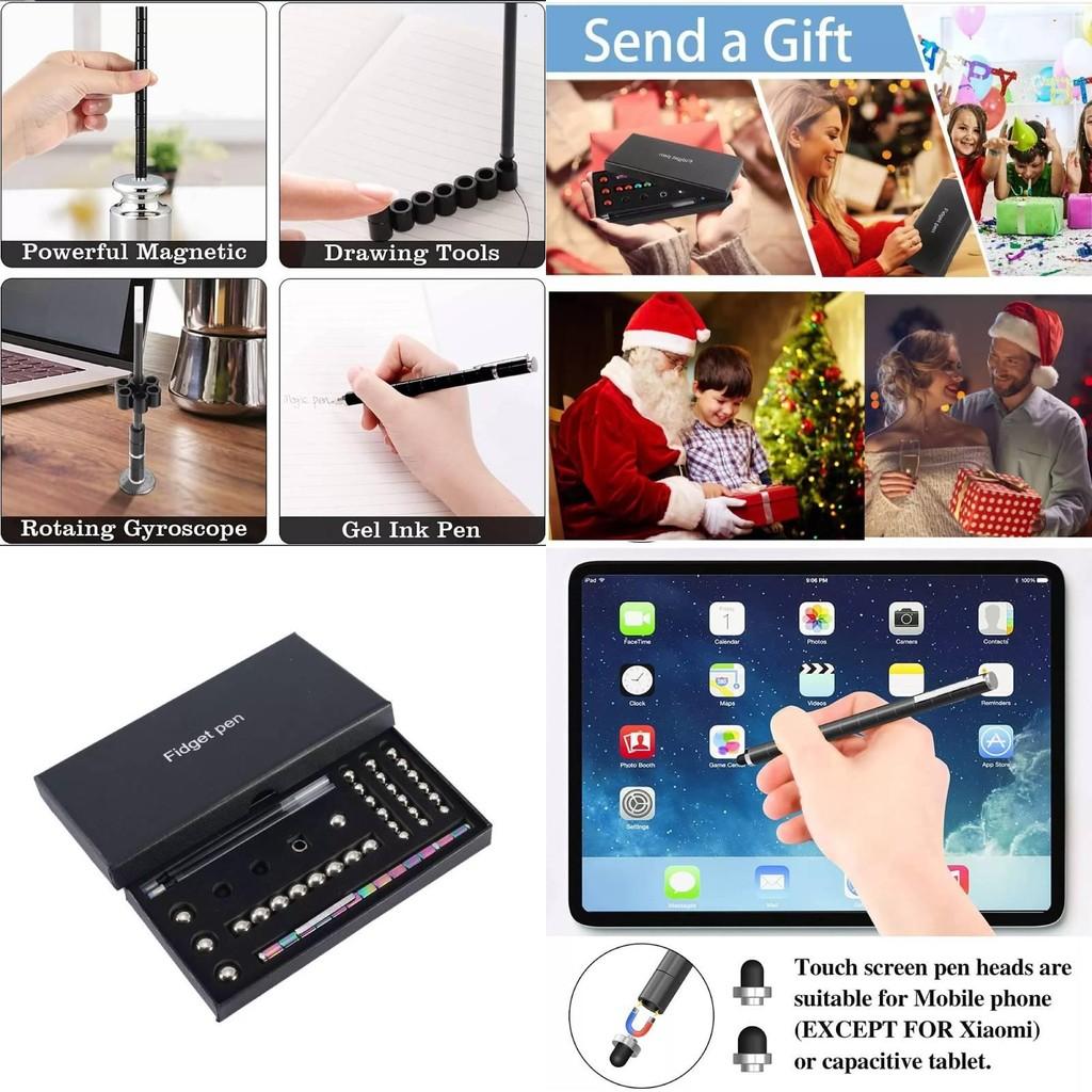 Unique Magnetic Pen For Stress Relief Sleek Design With 0.5mm Tip Perfect For Students