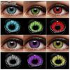 1 Pair Beautiful Pupil Eye Cosmetic Colorful Contact Lenses Halloween Cosplay Contact Lenses Crazy Lens For Eyes