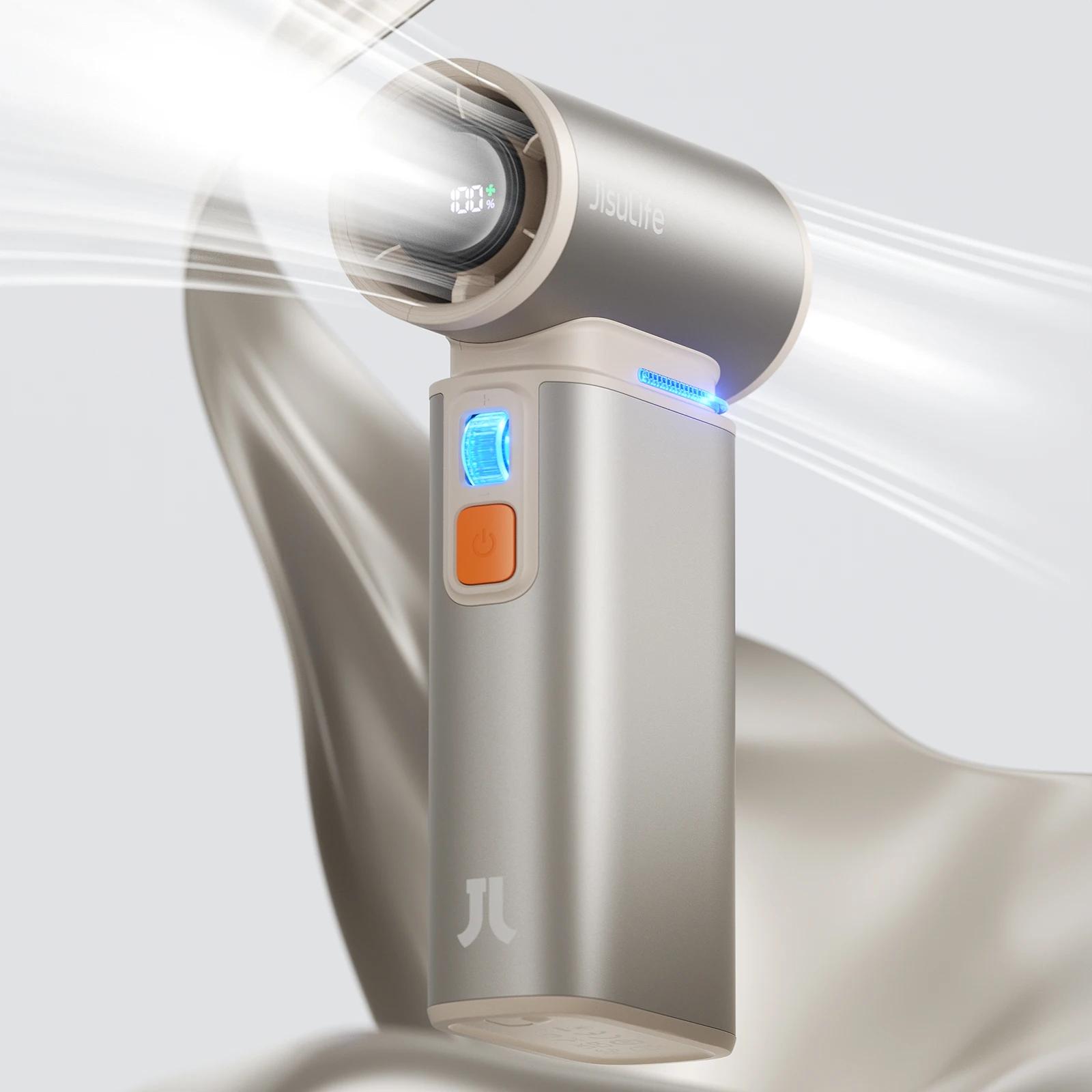 

Portable Turbo Handheld Fan, 100 Winds Speeds Adjustable, 9000 mAh Rechargeable Battery, LED Display, Outdoor Camping