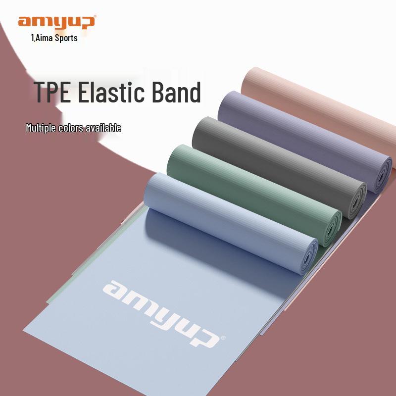 Yoga Resistance Bands for Women's Fitness: Shoulder Stretch, Butt Lift, Back Muscle Training, and Warm-up.