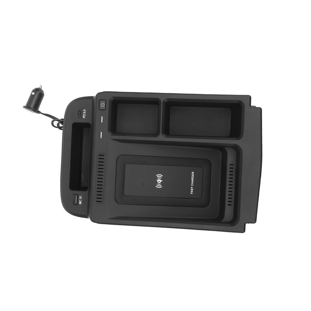 15W Wireless Charger Armrest Storage Box QC3.0+PD3.0 Fast Charging Replacement for Honda CRV 17 21