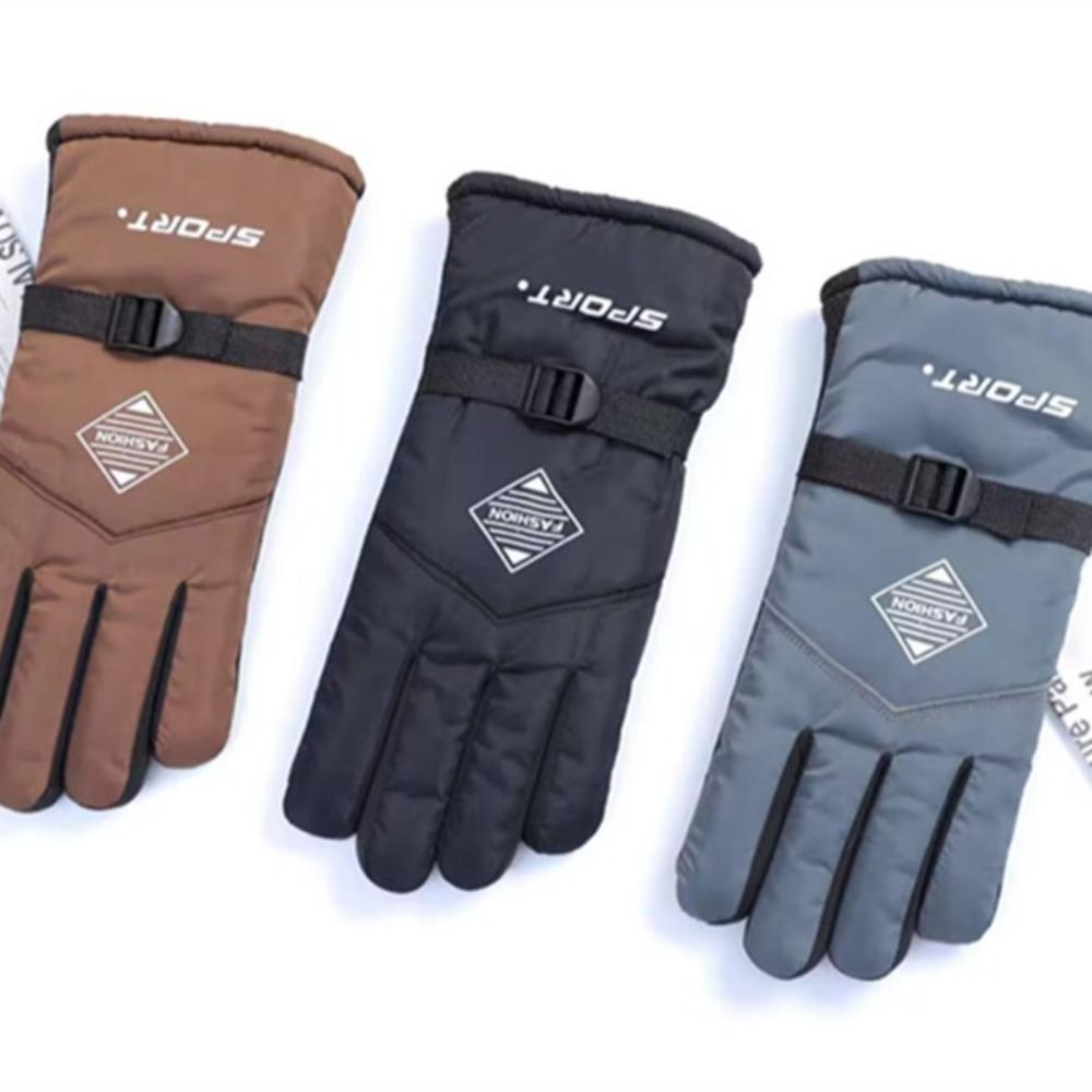 Adult Gloves Extended Thermal Gloves Outdoor Skiing Motorcycle Electric Vehicle Riding Gloves Fleece