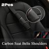 2Pcs Car Seat Belt Cover Shoulder Protector Cushion for Chevrolet Real Leather