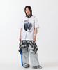 ODDSTUDIO Parachute Wide Nylon Pants - Gray / Blue