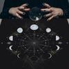 Tarot Karten Tischdecke Altar Tuch Mondphasen Astrologie Tischdecke Divination Kartenmatte Wandteppich Wanddekoration