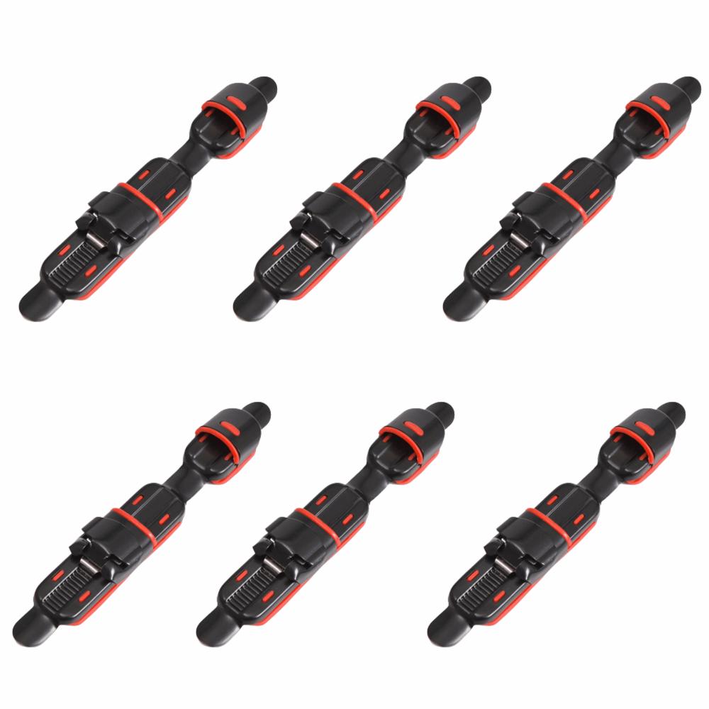 6PCS Adjustable Fishing Rod Reel Holder Fishing Reel Seat Fishing Tackle Accessory 6PCS