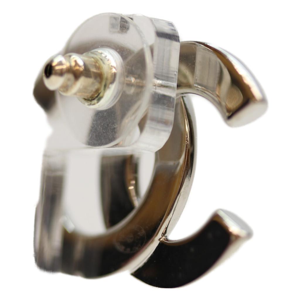 CHANEL B25C Silver CC Logos Earrings earring SilverUsed