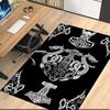 Viking Printed Carpet, for Office Chair Living Room Bedroom Kitchen Room Decor Gifts.