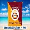 Beach Towel Custom Name Text, Quick Dry Large Towel For Beach HomeGalatasaray FC