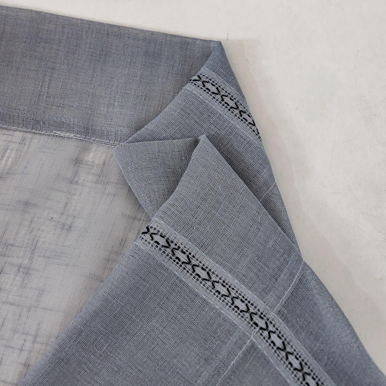 

Готова штора для вітальні, спальні, прикраса, американська штанга, кишеня, смужка, тривимірна, біла, сітчаста штора 2pcs*Height 90 * 132 W