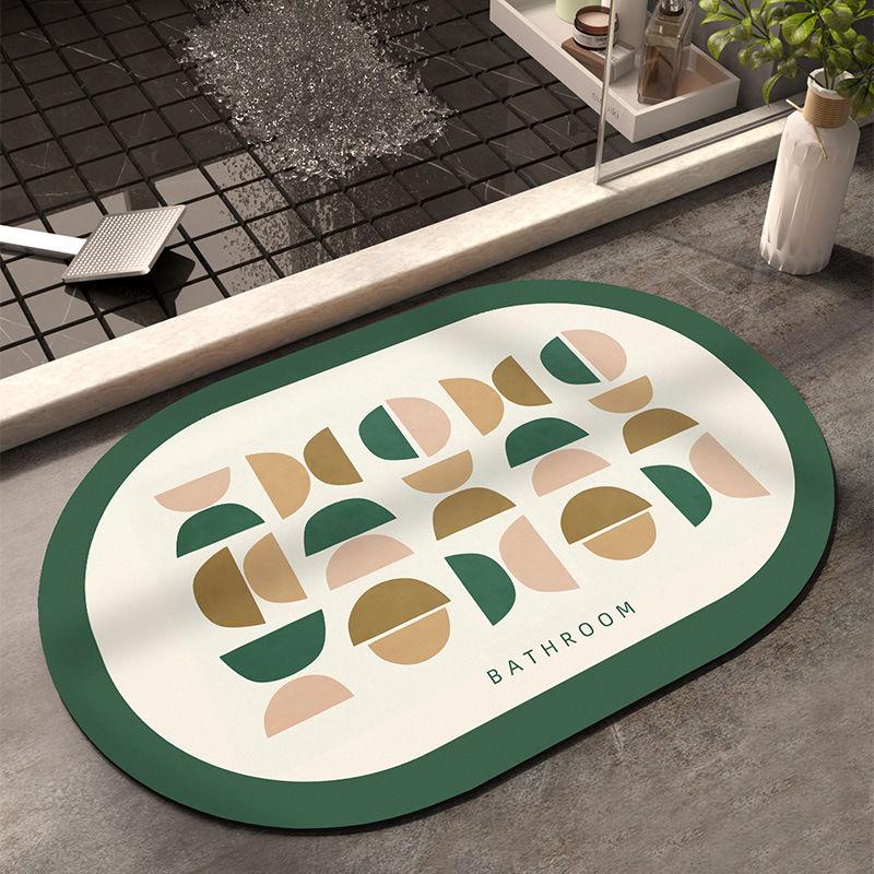 Diatom mud absorbent mat household floor mat bathroom toilet kitchen door non-slip quick drying