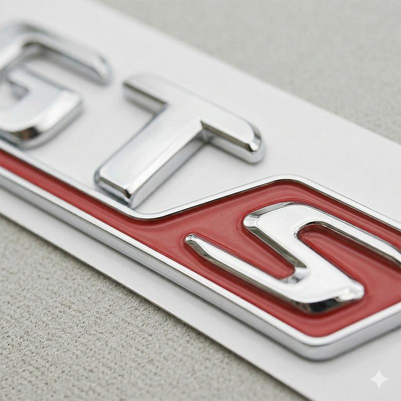 AABKP1 3D ABS GTS Logo Car Rear Trunk Emblem Badge Sticker For Porsche Cayenne Macan Panamera 911 Auto Styling Accessories