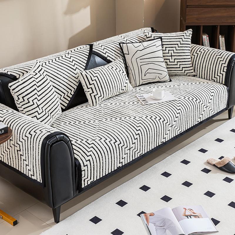Premium Sense Simple Wind Sofa Cushion Universal In All Seasons New Sofa Seat Cushion Non-slip Cover Cover Cloth Towel