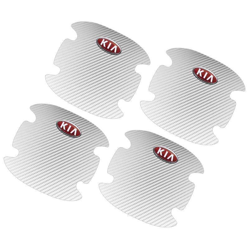 4KS Ochrana kliky dveří auta 3D nálepka emblém dekorace pro KIA Ceed Sportage Rio K5 k6 K7 K8 Optima Cerato Proceed Venga Sedona Forte