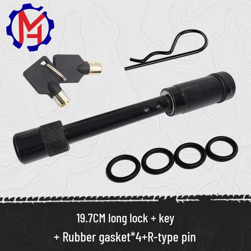 Universal Hitch Pin Trailer Receiver Lock with Anti-Corrosion Strap & 2 Keys for Anti-Theft Protection