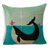 European and American Retro Mermaid Pillowcase Car Cushion