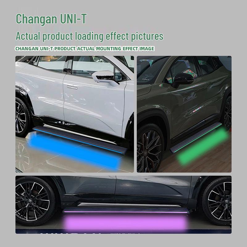 Changan UNI-T SUV Side Foot Pedal with Purple LED Lights, Aluminum Alloy