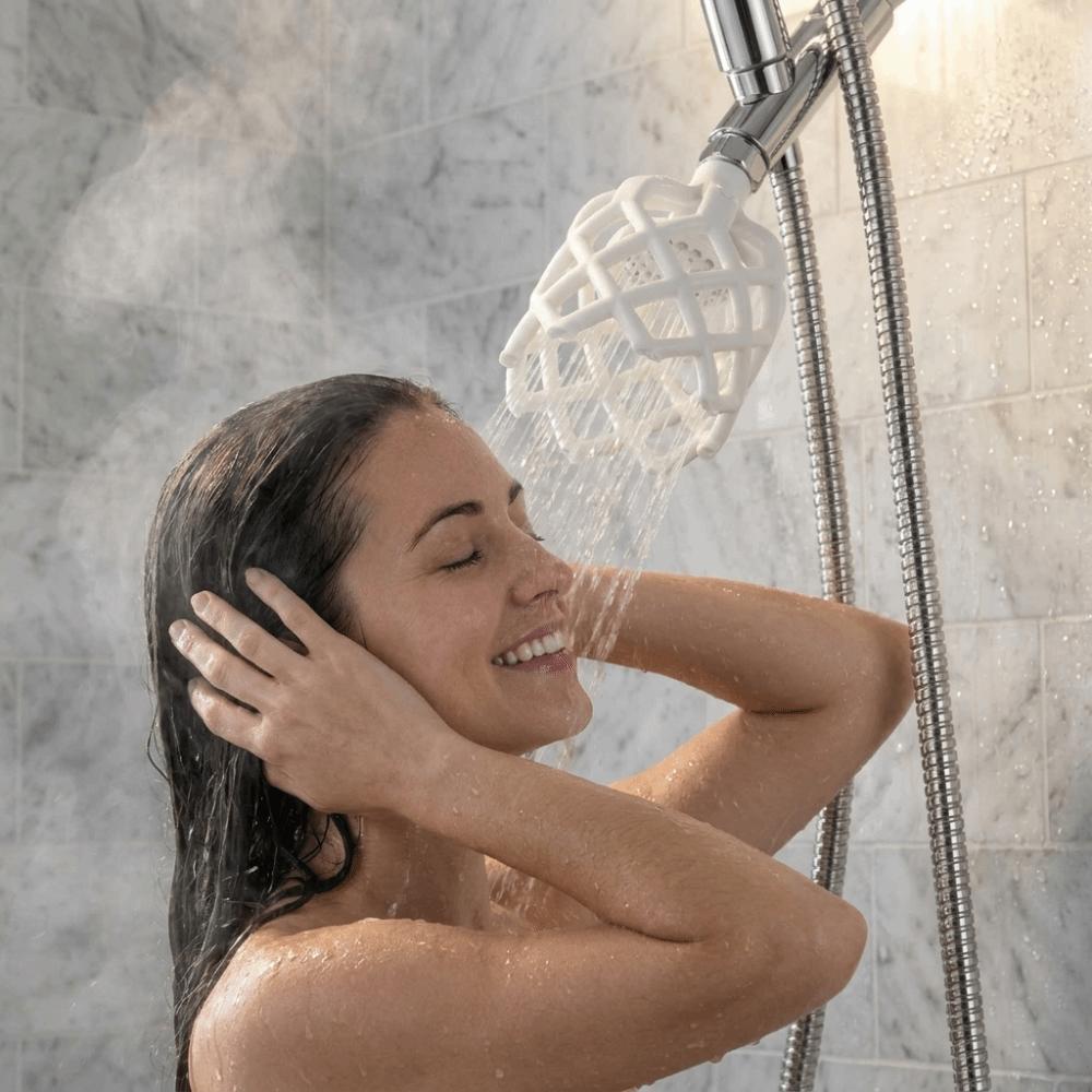 Runder Design-Ring-Form Duschkopf Erhöht den Wasserdruck Dusche Hotel Badebereich